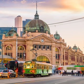 Departing from Melbourne